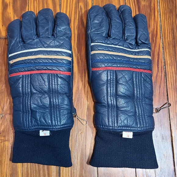 Vintage Designer Mens Leather Gloves Size Medium - Picture 1 of 6